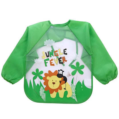 Children's Splash Proof Apron with Long Sleeves