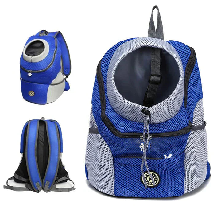 Athletic Faux Leather Backpack