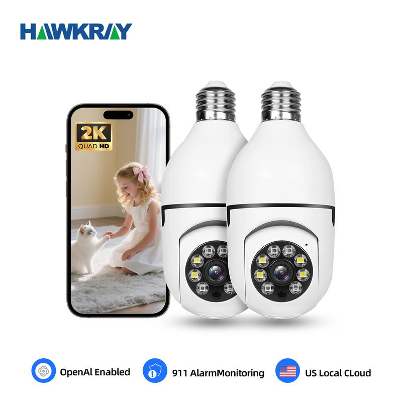Wireless Home Security LED Light Bulb Camera - Luxicro