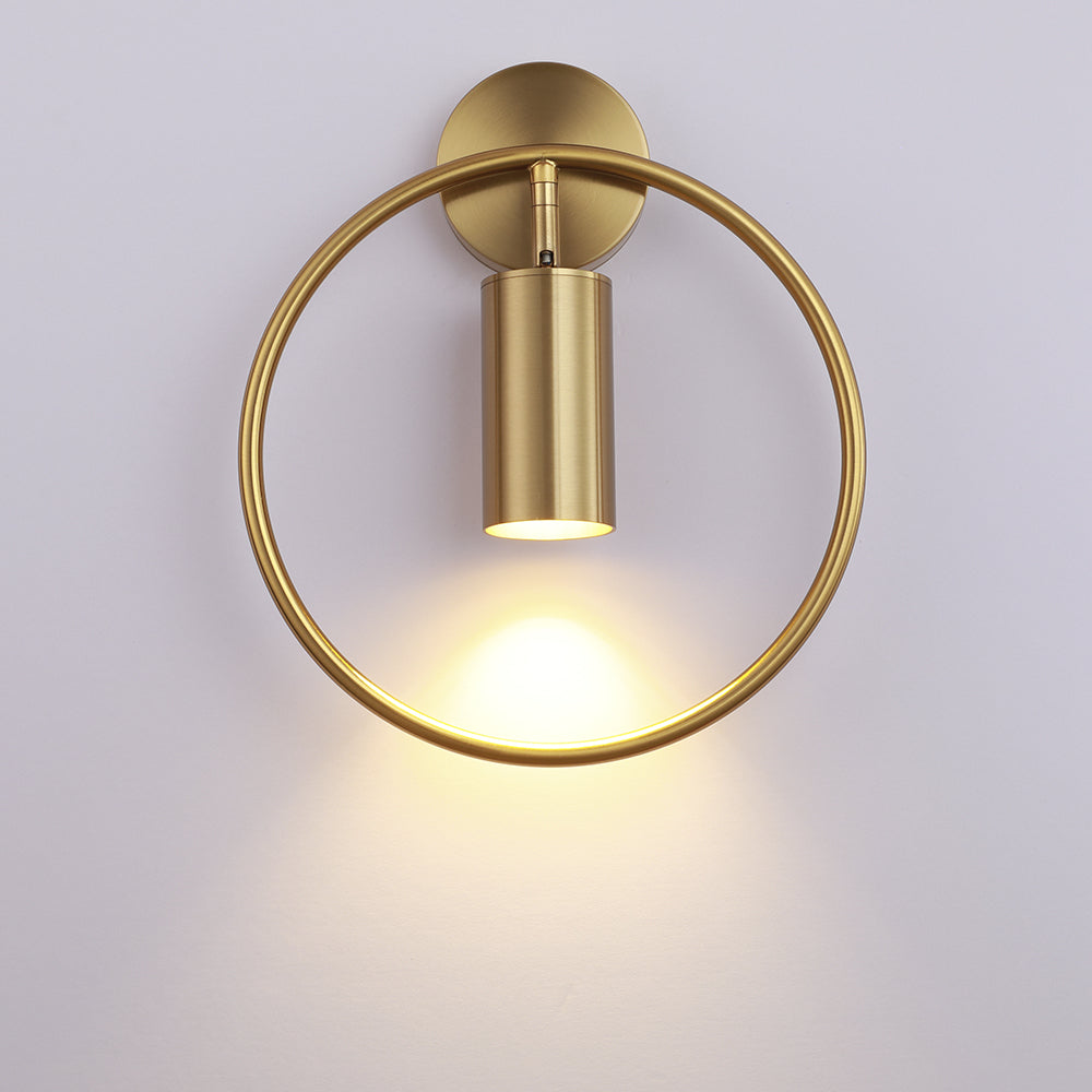 Elegant Golden LED Sconce Light