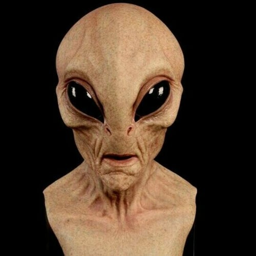 Spooky Alien Latex Halloween Costume Mask