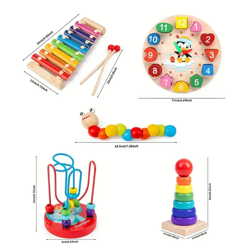 Fun 5-in-1 Children's Activity Table Set