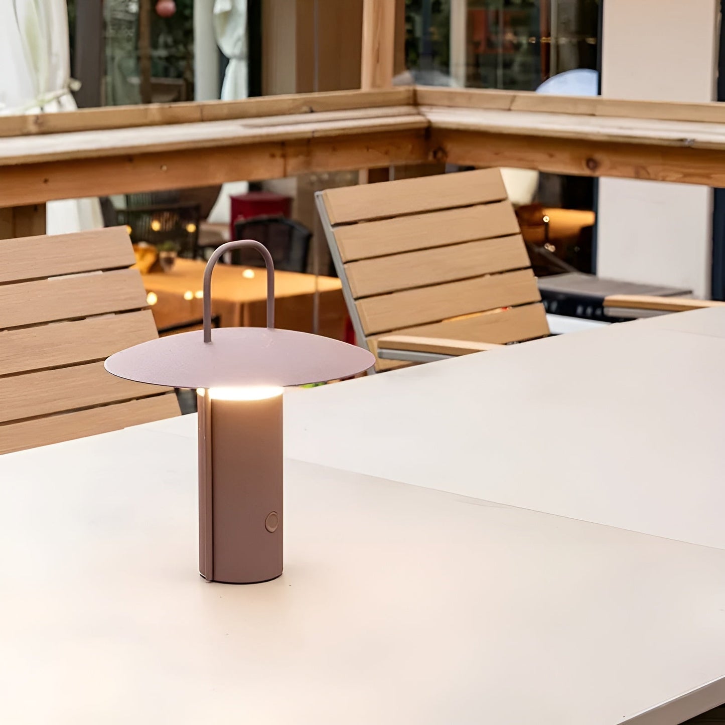 Bright Outdoor LED Table Light - Waterproof & Rechargeable