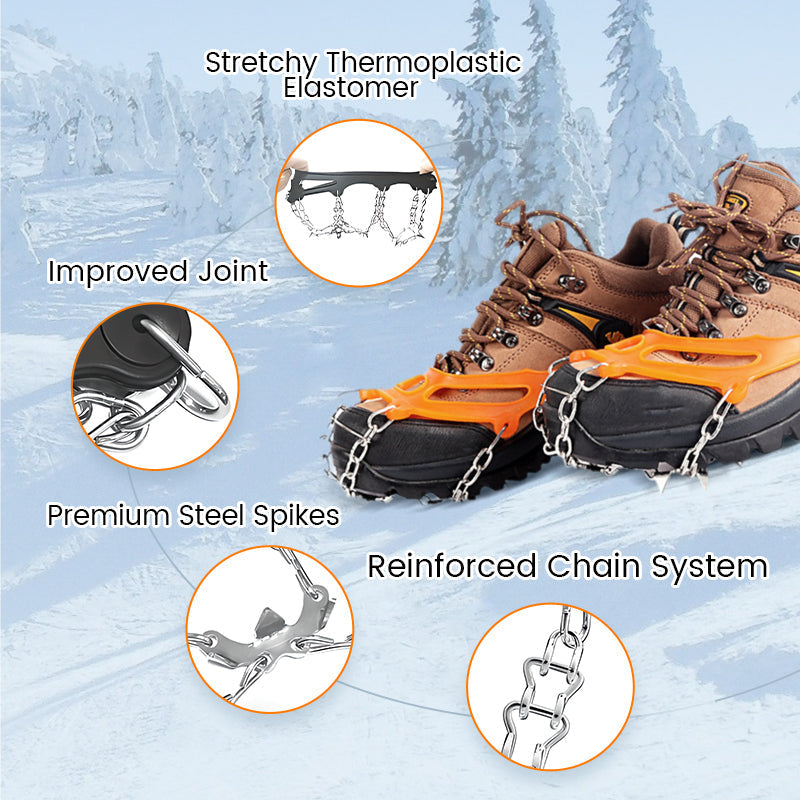 Anti Slip Snow Grips for Winter Walking Safety