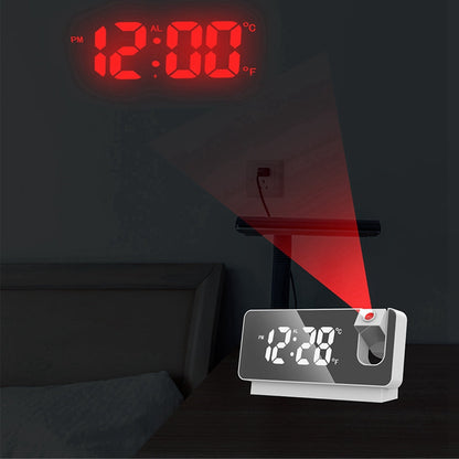 Compact LED Projector Alarm Clock - Luxicro