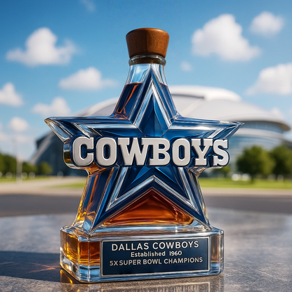 Official NFL Cowboys Liquor Decanter
