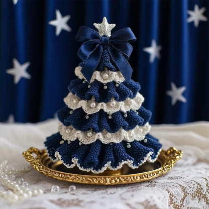 Easy Knit Christmas Tree Decoration Set