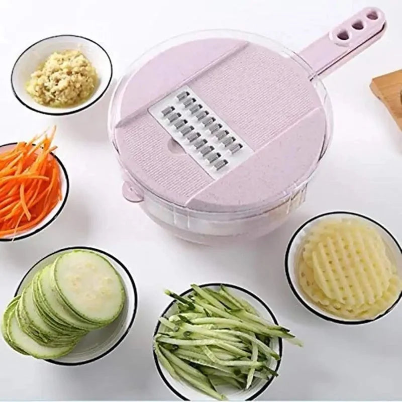 Multi Functional 12-in-1 Veggie Chopper Tool