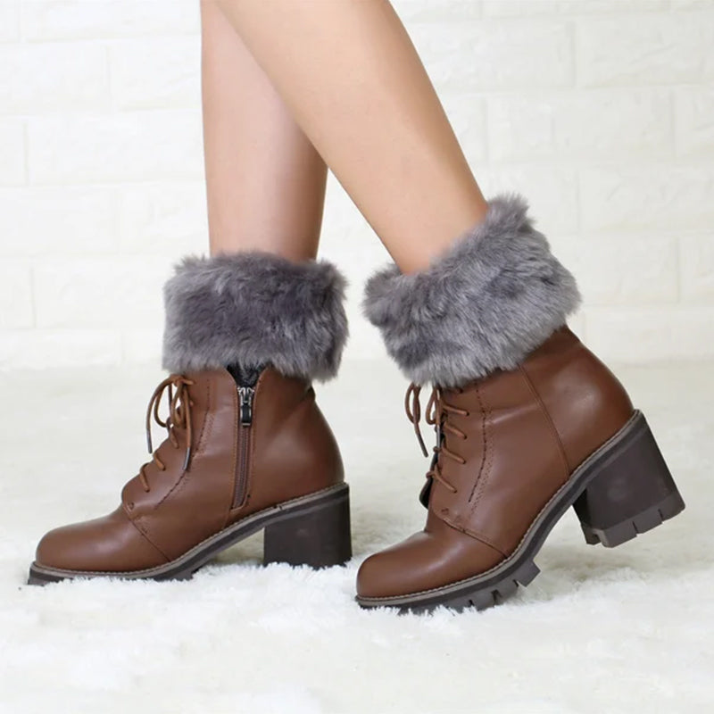 Cozy FurryLegs - Soft and Stylish Winter Leg Warmers