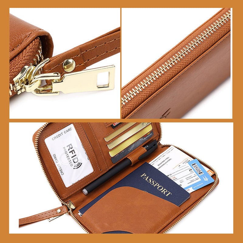 Travel RFID Blocking Passport Wallet