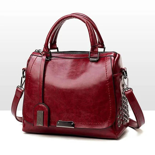 Elegant Women's Real Leather Shoulder Bag