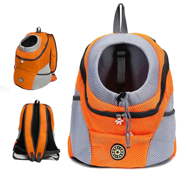Athletic Faux Leather Backpack
