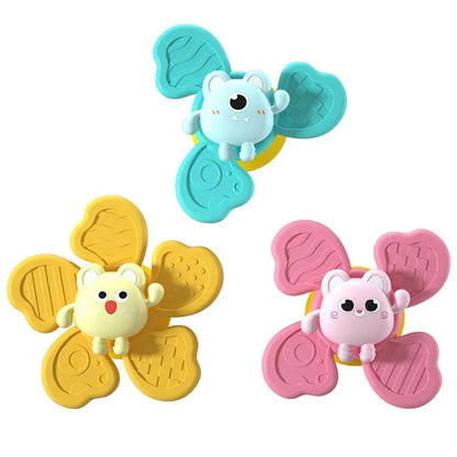 Fun Baby Bath Toys with Suction Cups - 3 Piece Set