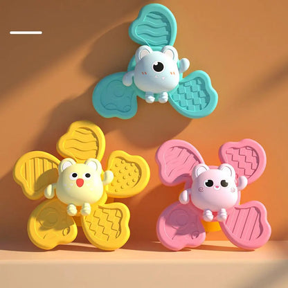 Fun Baby Bath Toys with Suction Cups - 3 Piece Set - Luxicro