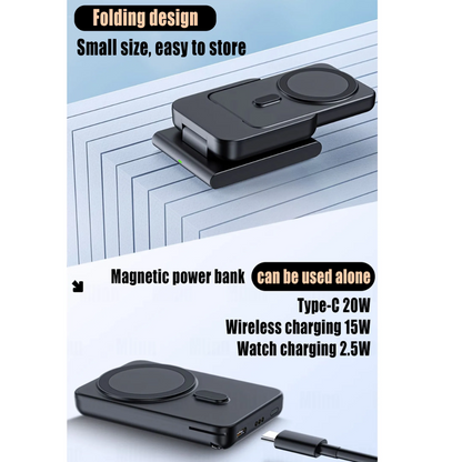 Portable 3 in 1 Quick Charge Power Bank Station
