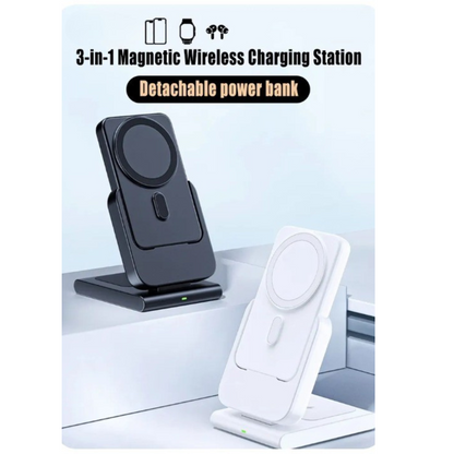 Portable 3 in 1 Quick Charge Power Bank Station