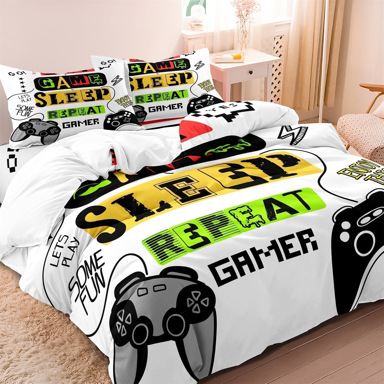 Cool Gaming Bedding Set for Boys Rooms - Luxicro