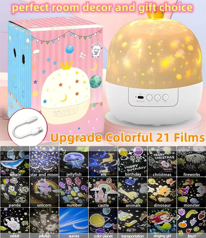 Cosmic 2-in-1 Star Projector Night Lamp