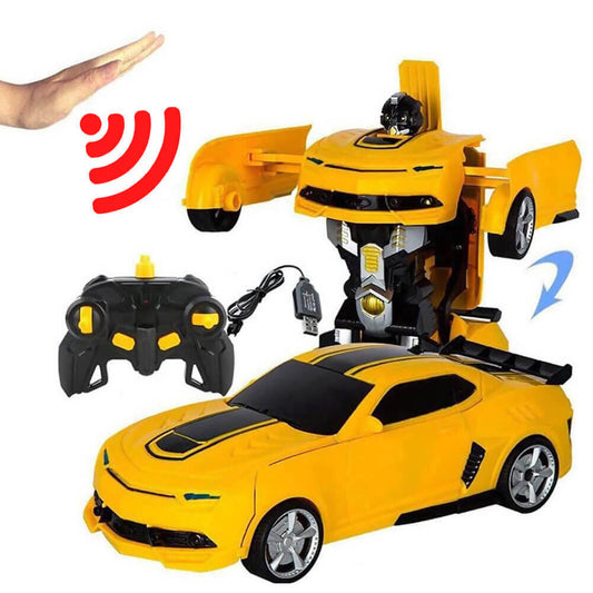 Cool Transforming Robot Toy Car with Lights and Sound - Luxicro