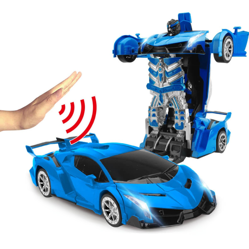 Cool Transforming Robot Toy Car with Lights and Sound