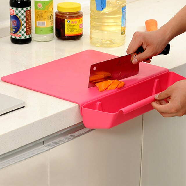 2-Sided Wooden Cutting Board with Juice Tray - Luxicro