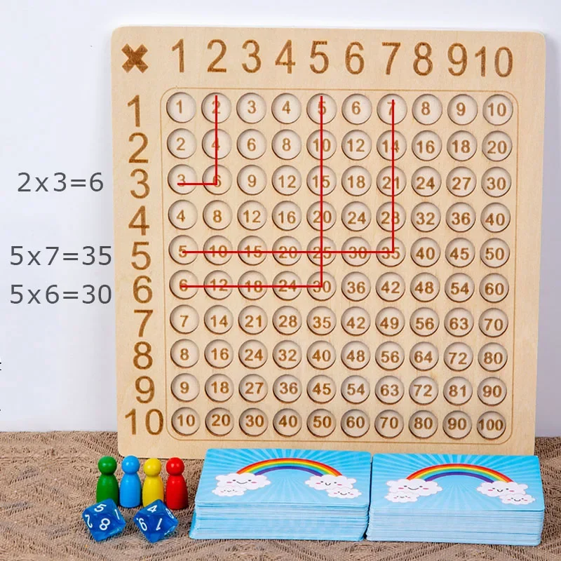 Fun Wooden Math Puzzle Blocks