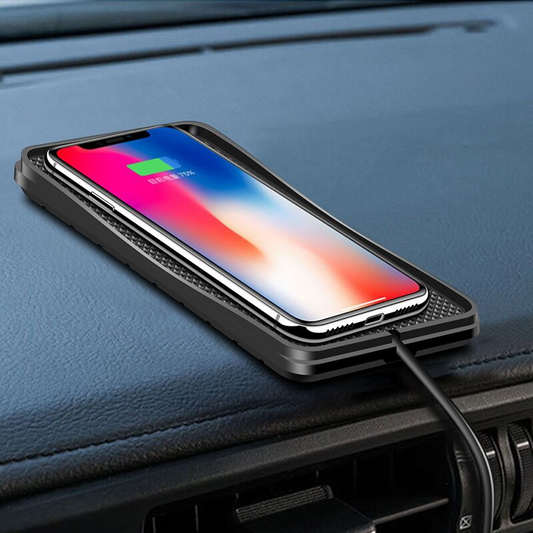 Compact Wireless Car Phone Charging Mat - Luxicro