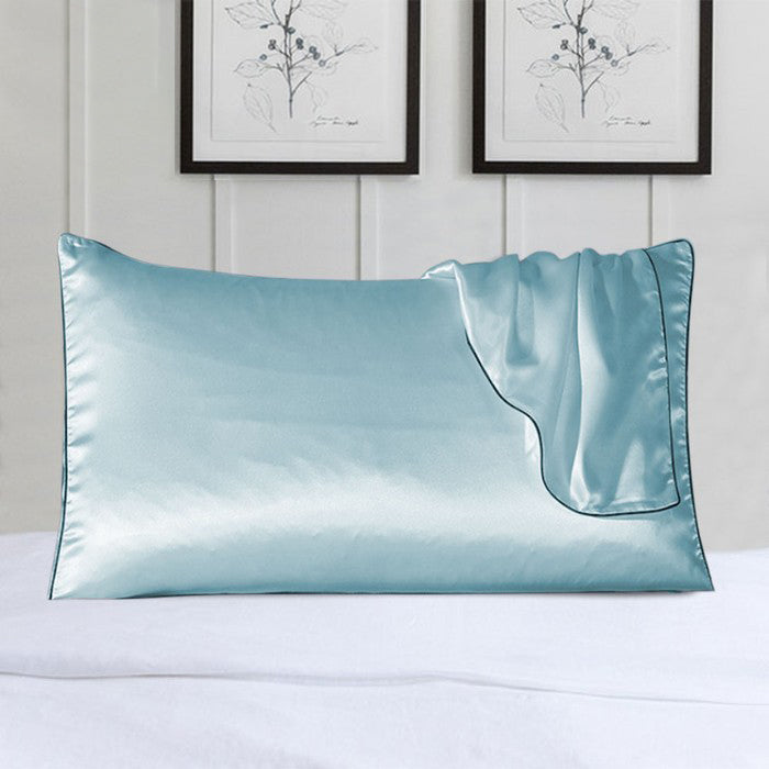 Soft Silk Pillowcase Set with Elegant Trim