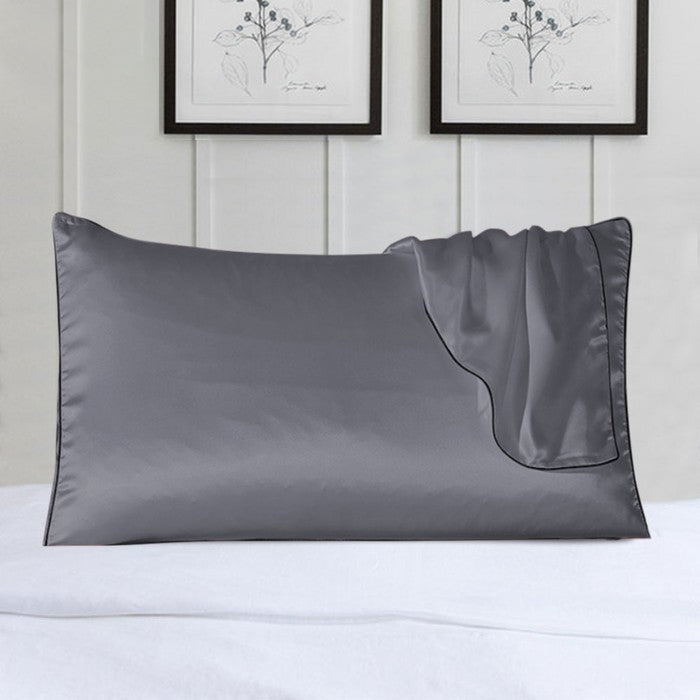 Soft Silk Pillowcase Set with Elegant Trim