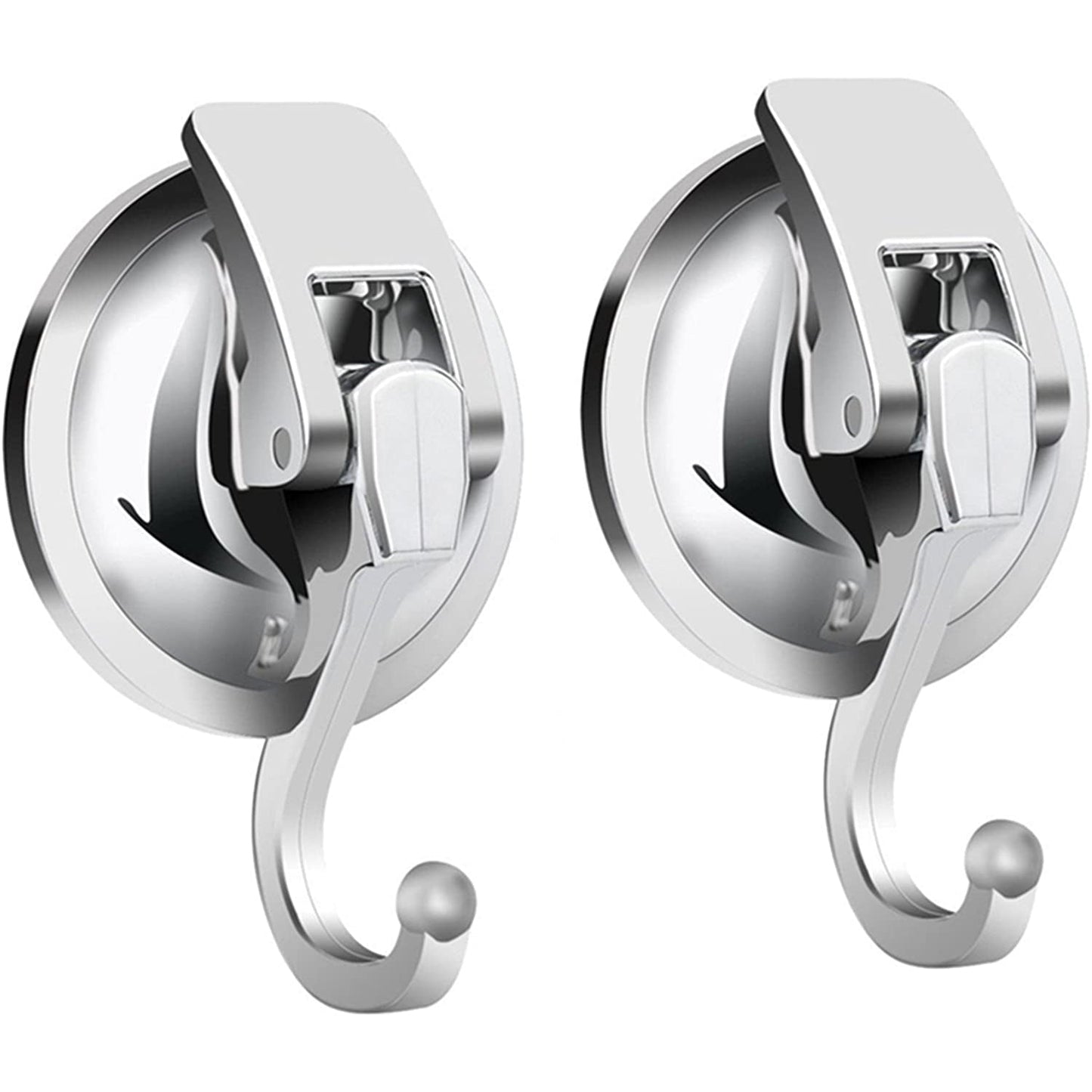 Strong 2-Pack Vacuum Suction Cup Hooks - Luxicro