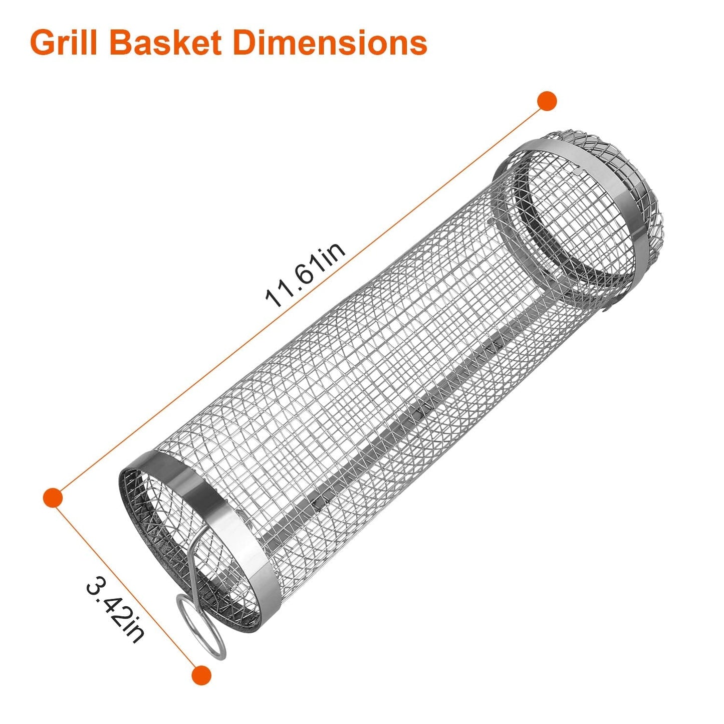 Space Saving 2 Piece Portable Round Gas Grill Set