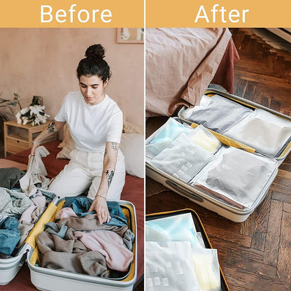 Clear Reusable Storage Bags - 20 Pack Plastic Bags