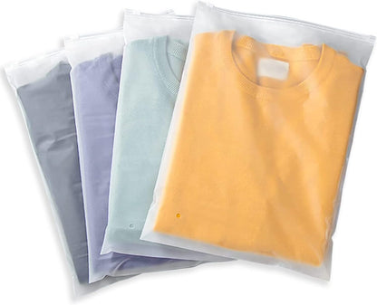 Clear Reusable Storage Bags - 20 Pack Plastic Bags