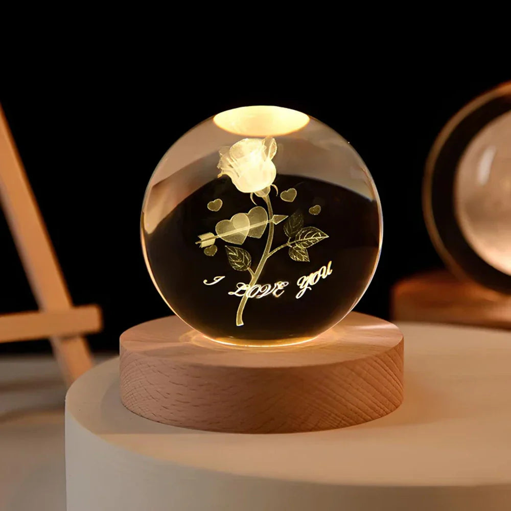 Colorful Globe LED Night Lamp
