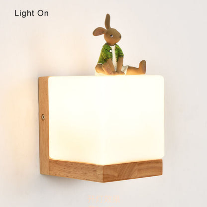 Green Modern Cube Wall Light