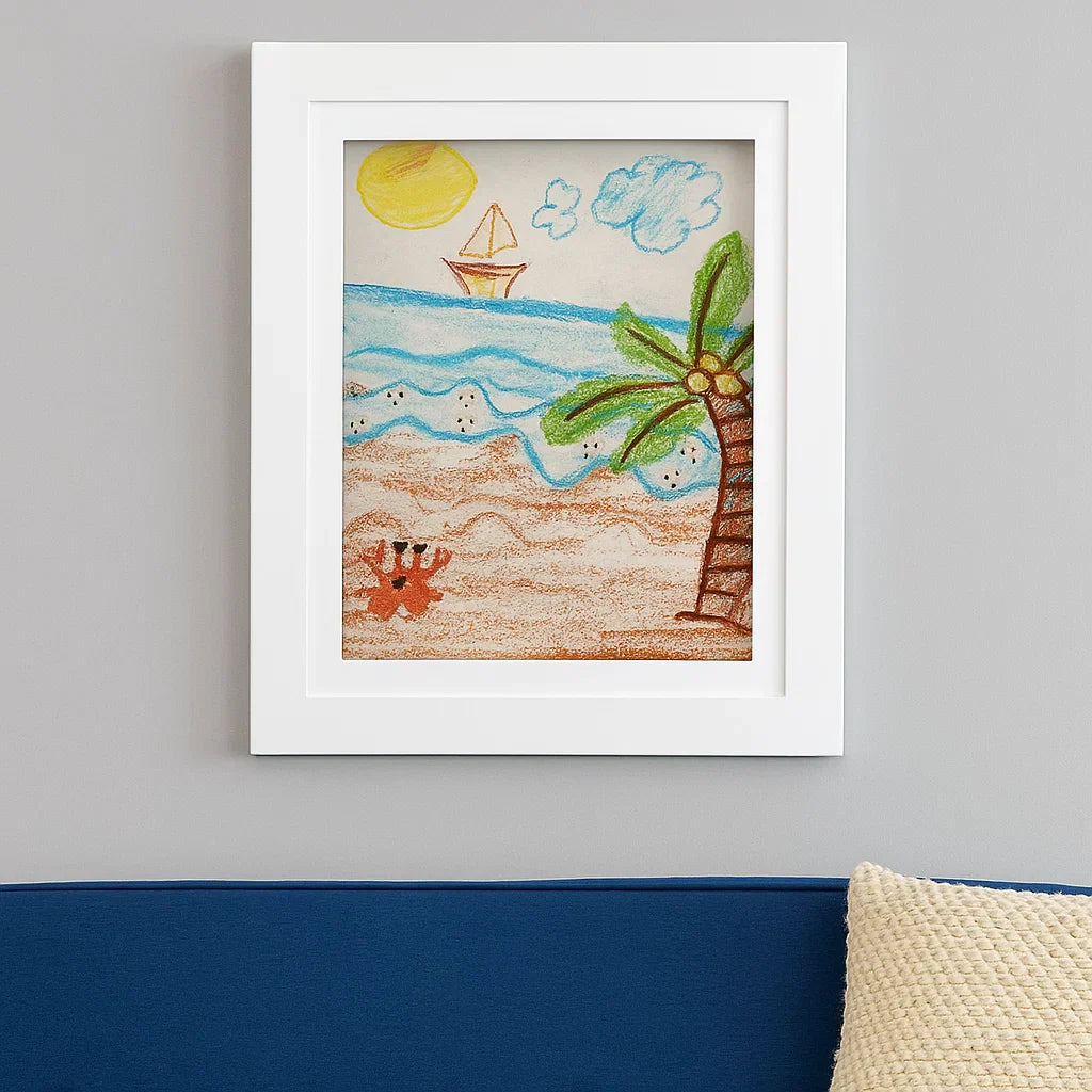 Rustic Wooden Picture Frame Display - Luxicro