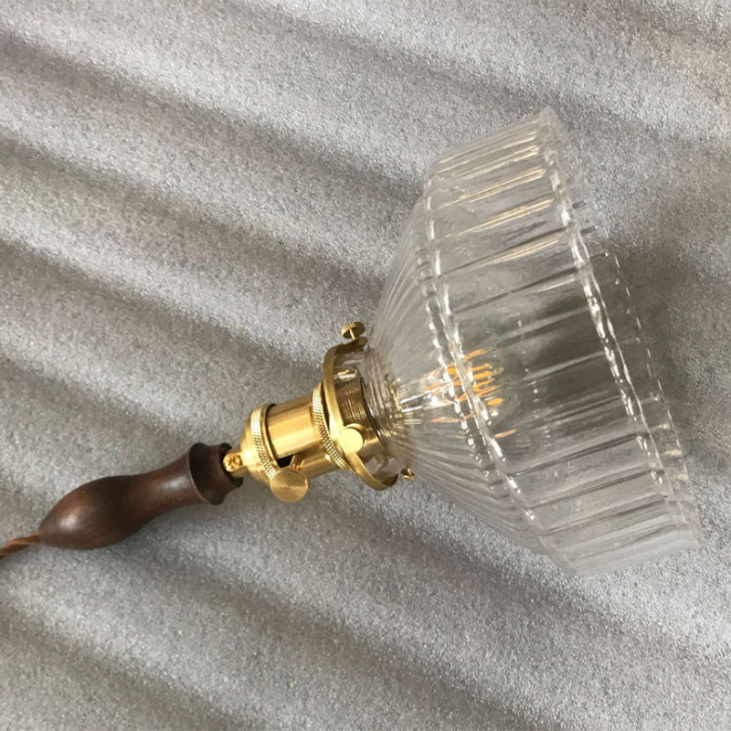 Rustic Metal Pendant Lighting - Antique Glass Lamp