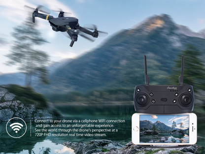 Portable HD Folding Selfie Drone - 2MP & Dual Battery