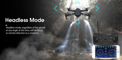 Portable HD Folding Selfie Drone - 2MP & Dual Battery