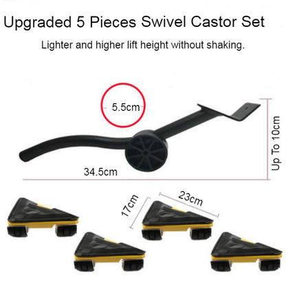 Heavy Duty Folding Garage Jack with Casters