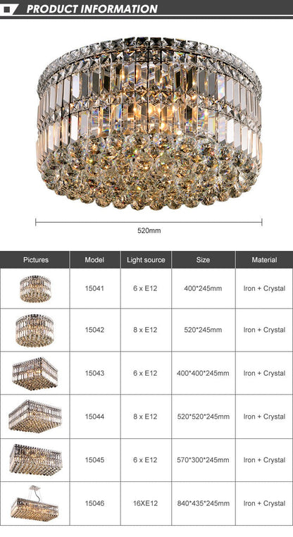 Luxurious Green Crystal Lighting Fixtures