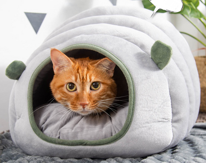 Cozy Pet Bed Warm Hideaway for Cats & Small Dogs