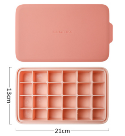 Flexible Ice Cube Tray with Easy Removal Lid