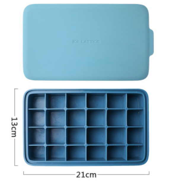 Flexible Ice Cube Tray with Easy Removal Lid - Luxicro
