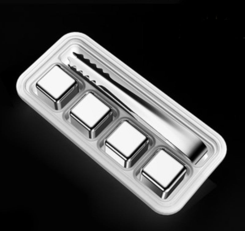 Durable Metal Reusable Ice Cube Set