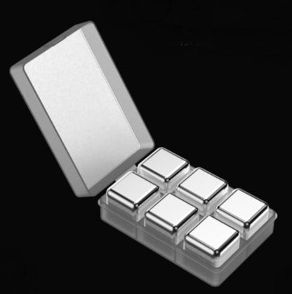 Durable Metal Reusable Ice Cube Set