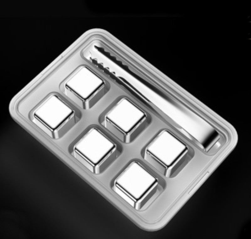 Durable Metal Reusable Ice Cube Set