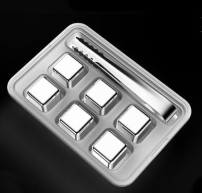 Durable Metal Reusable Ice Cube Set