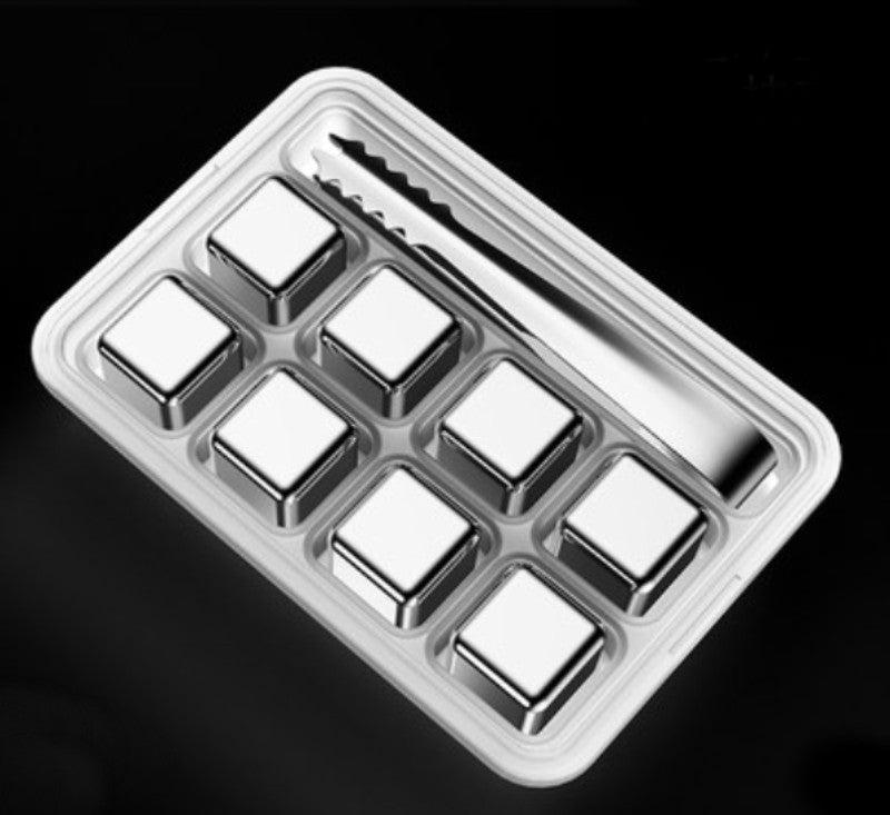 Durable Metal Reusable Ice Cube Set