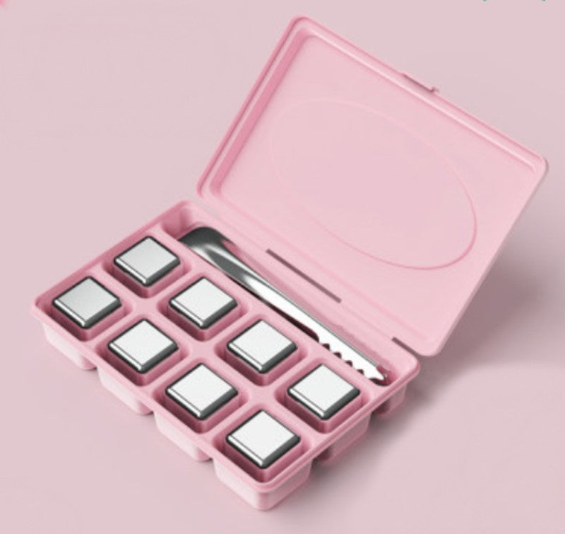 Durable Metal Reusable Ice Cube Set